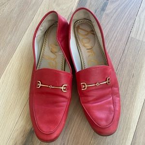 Sam Edelman Red Loafers